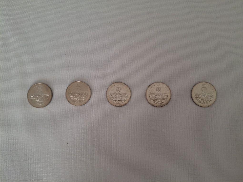 5 moedas 35 Aniv. SNS 2014