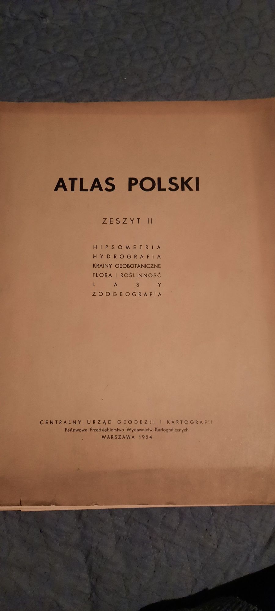 Atlas Polski. Zeszyt II.