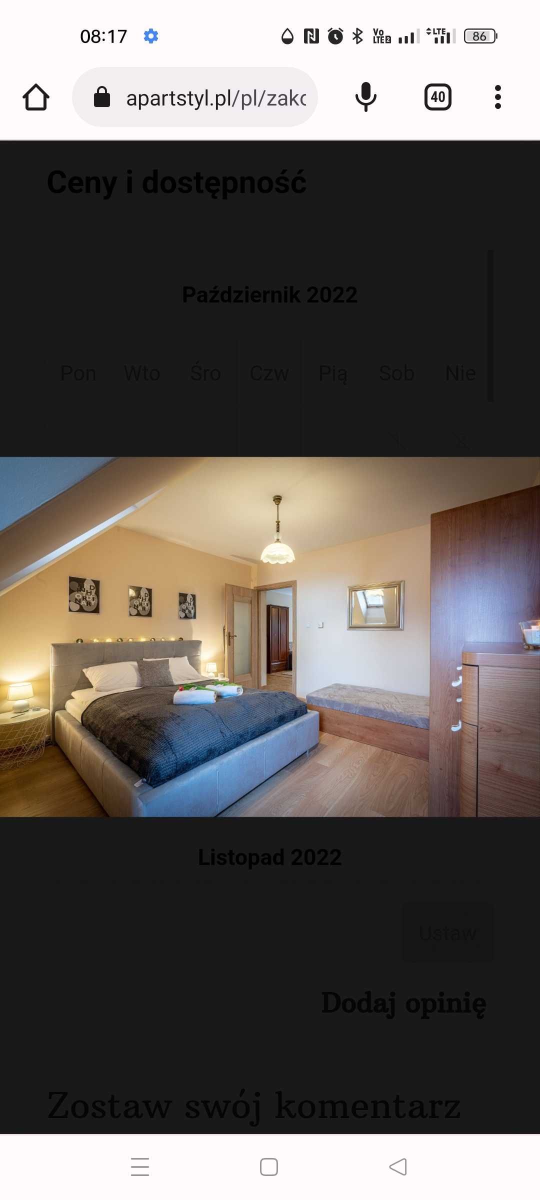 Apartament Bella w centrum Zakopanego