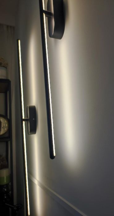 Kinkiet liniowy 2 sztuki Bagette 80 czarny 13W led 4000K nowoczesny el