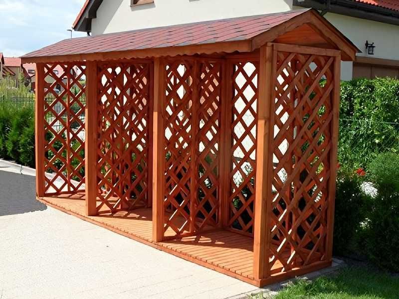 Drewutnia ZOSIA dach dwuspadowy 1,5x4,5 PRODUCENT A1