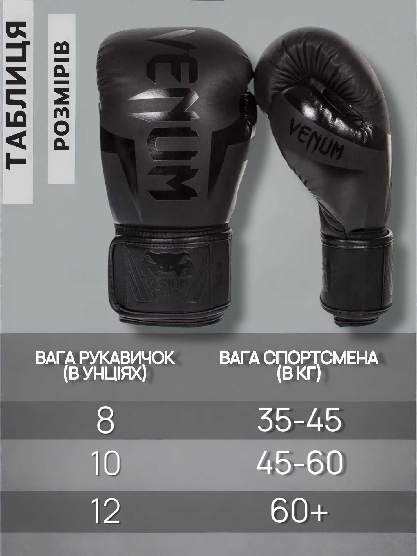 Боксерські рукавички Venum Боксерские перчатки бокса Венум 10 12 oz