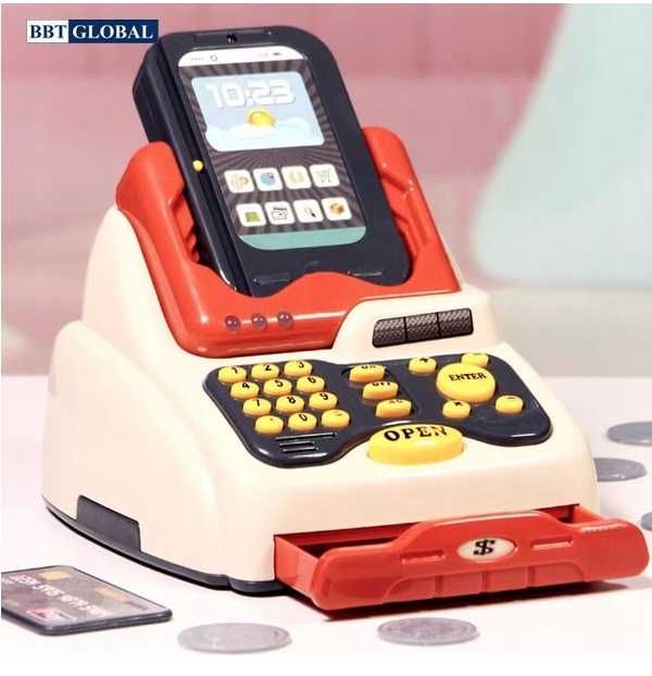 Supermarket Sklep Kasa Fiskalna Wózek Dla Dzieci Terminal - WYPRZEDAŻ