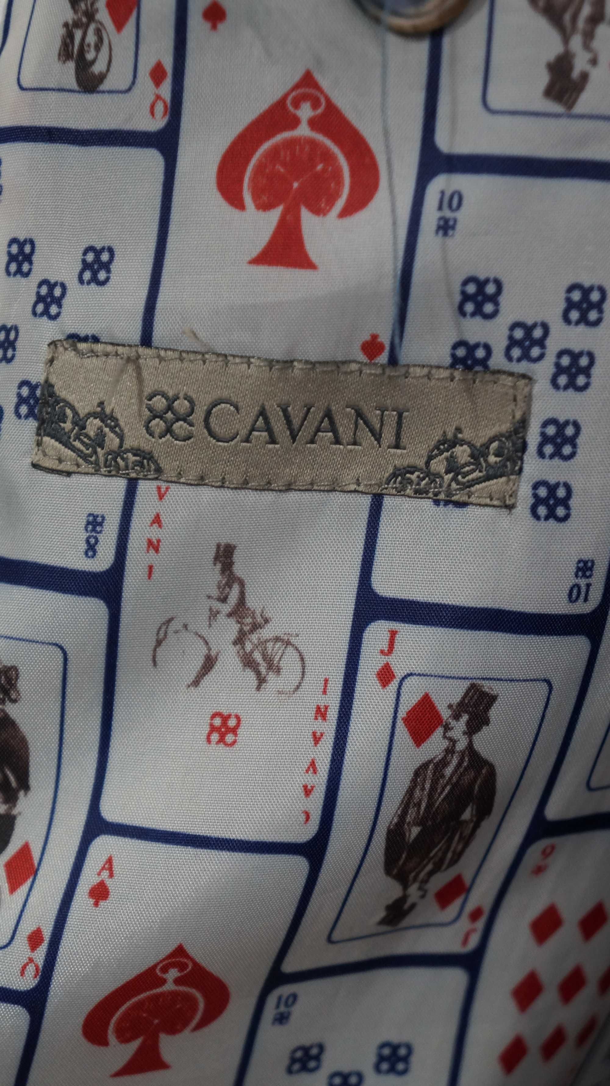 Blezer/Marynarka Cavani Roz. S-M Kolor Szary Granatowa Krata Slim Fit