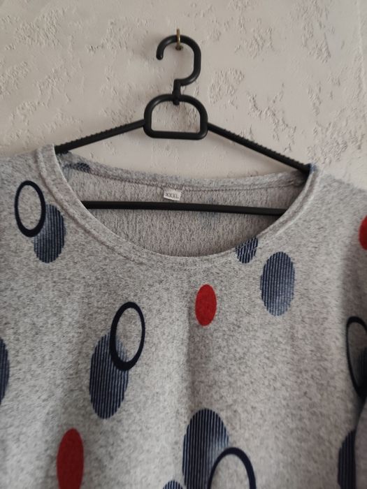 Bluzka z bawełną z długimi rękawami rozm 44.