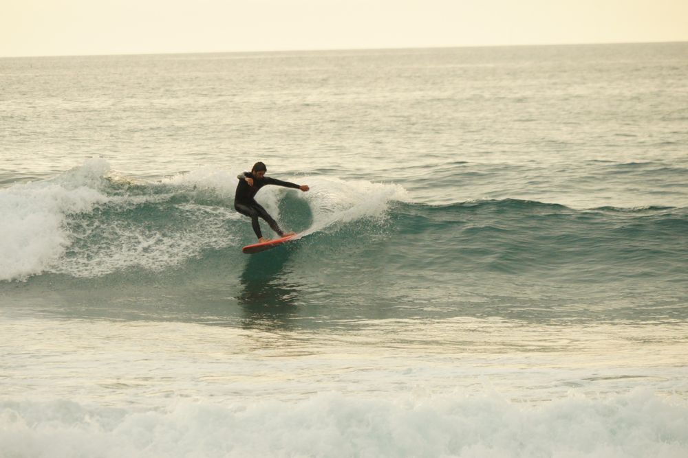 Up Surfboards twin fin 5'2 (Vampire Blood)