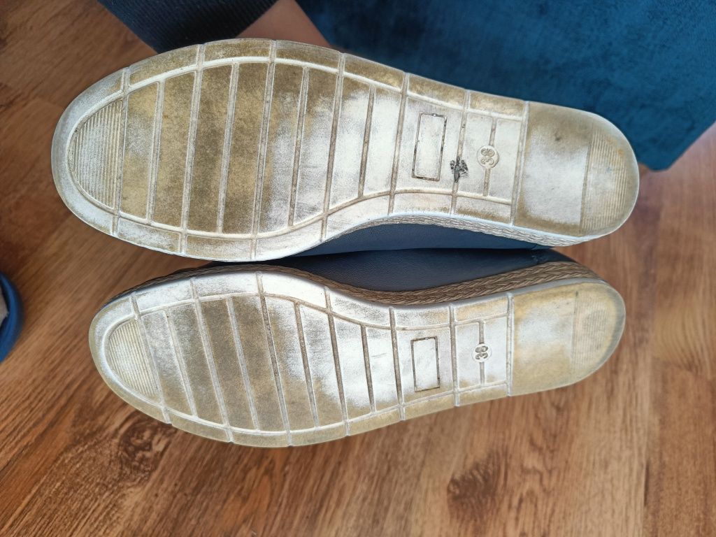 Buty damskie skórzane 38 Gosoft półbuty wiosenne