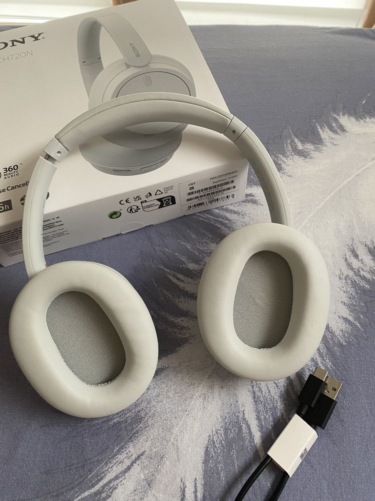 Нові навушники бездротові, з мікфоном SONY WH-CH720n white