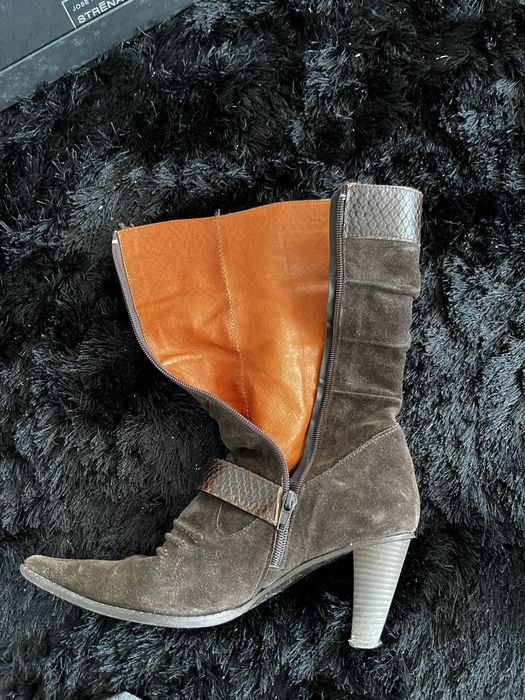 Botas LOFT cano médio castanhas