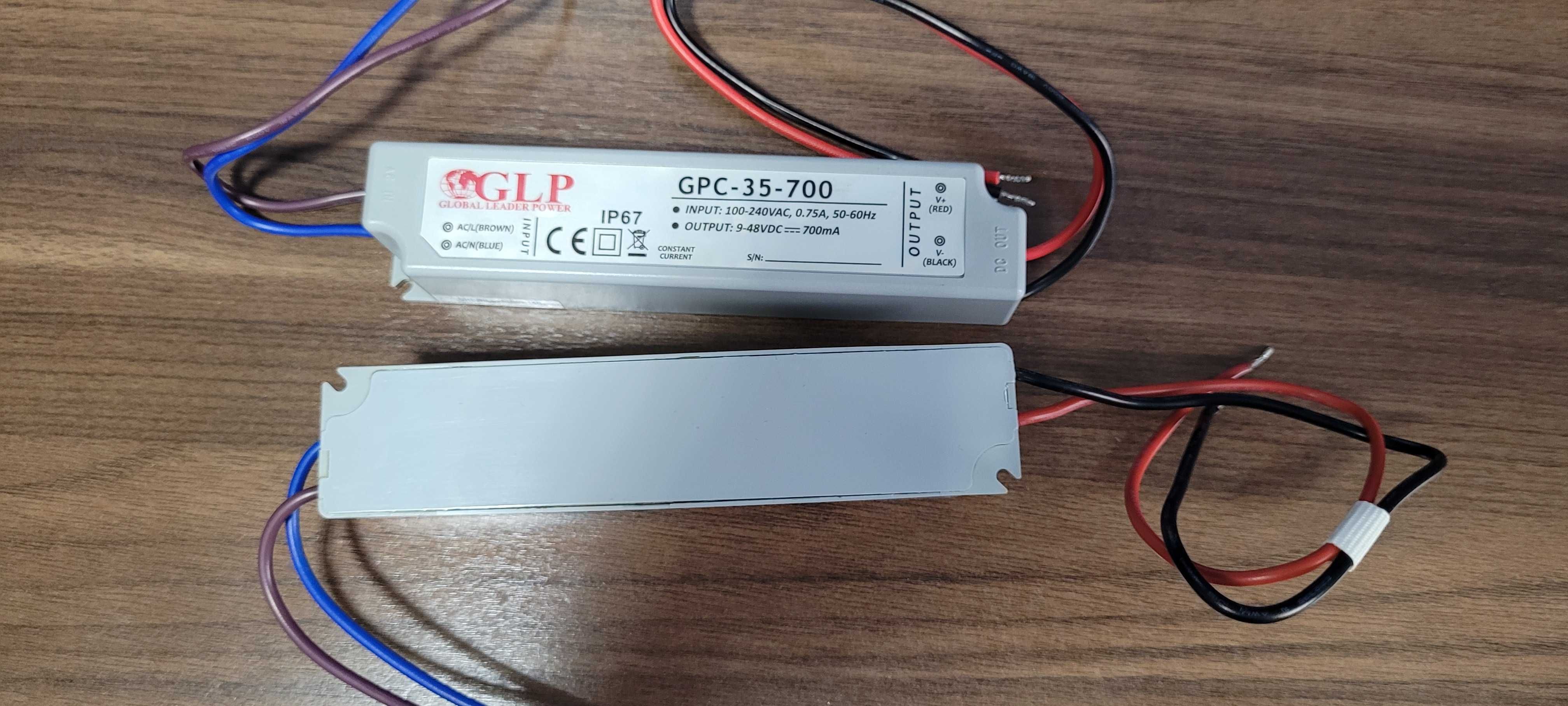 Zasilacz LED wodoodporny GLP GPC-35_700 34W 700mA.