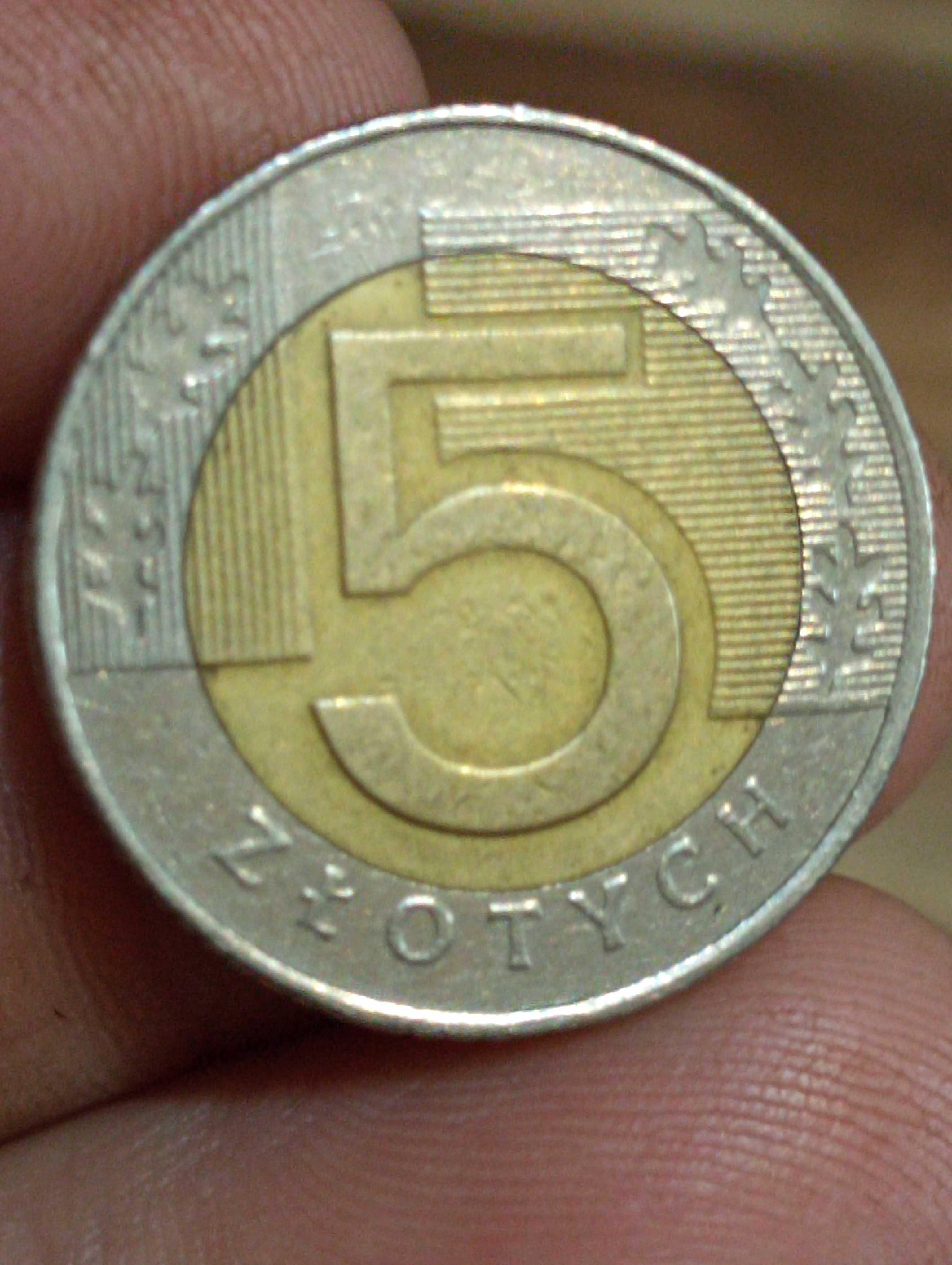 Sprzedam nb monete 5 zl 1994 r
