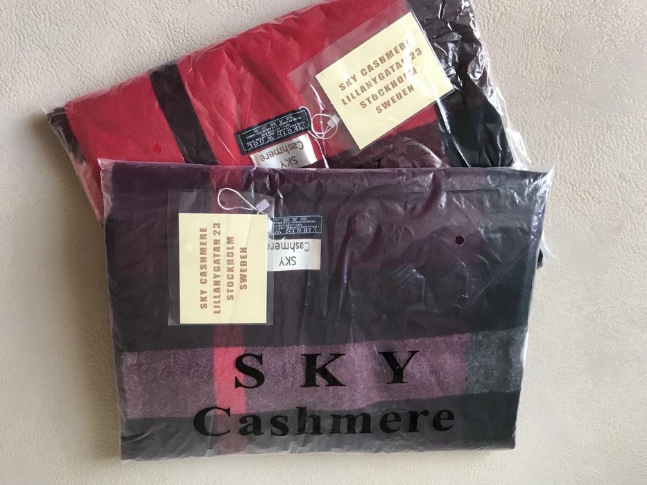 Sky Cashmere шикарний шарф палантин 100% вовна шерсть Virgin Wool