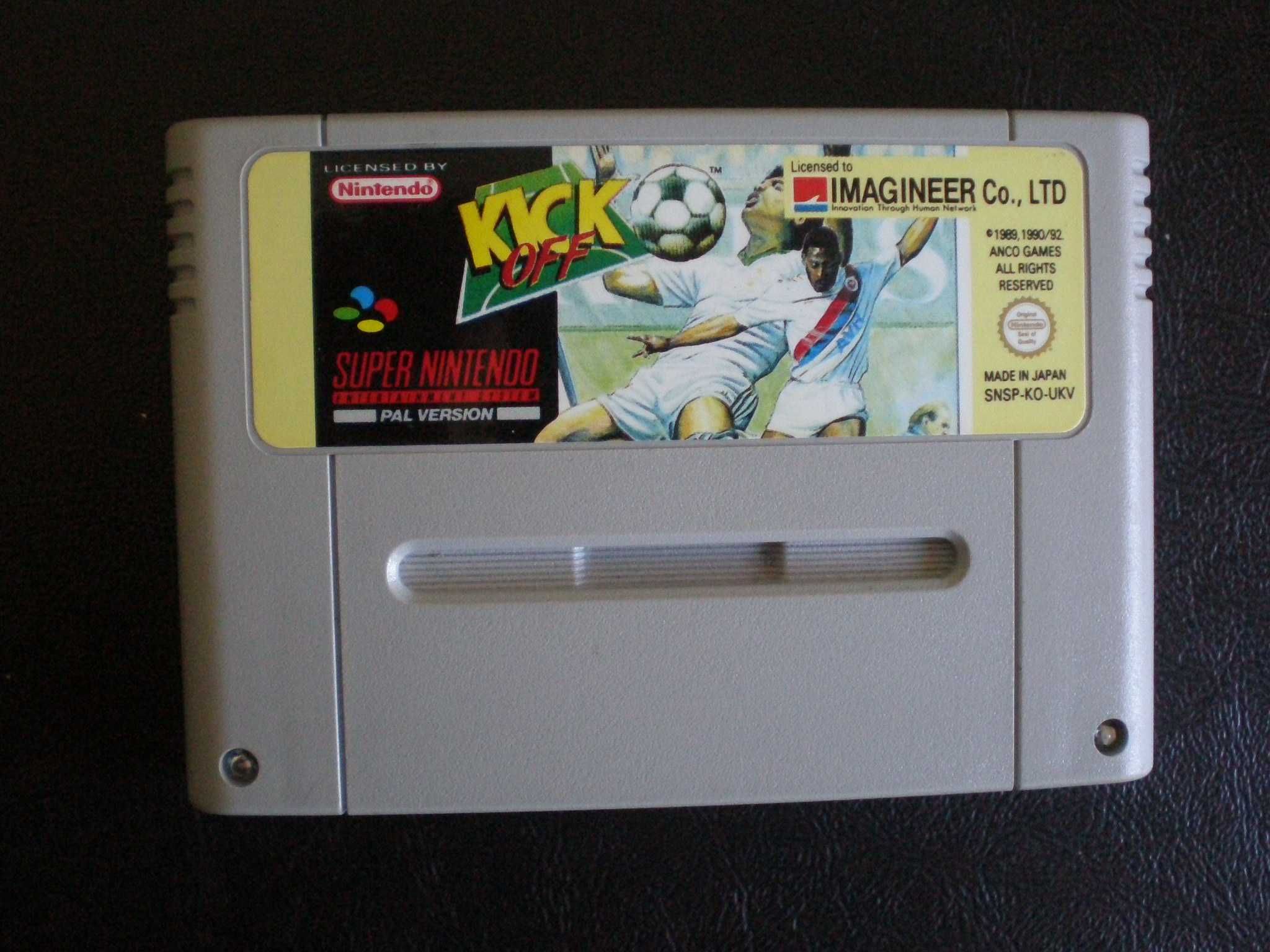4 jogos Nintendo Super Nintendo - Kick Off European Super Shootout NBA