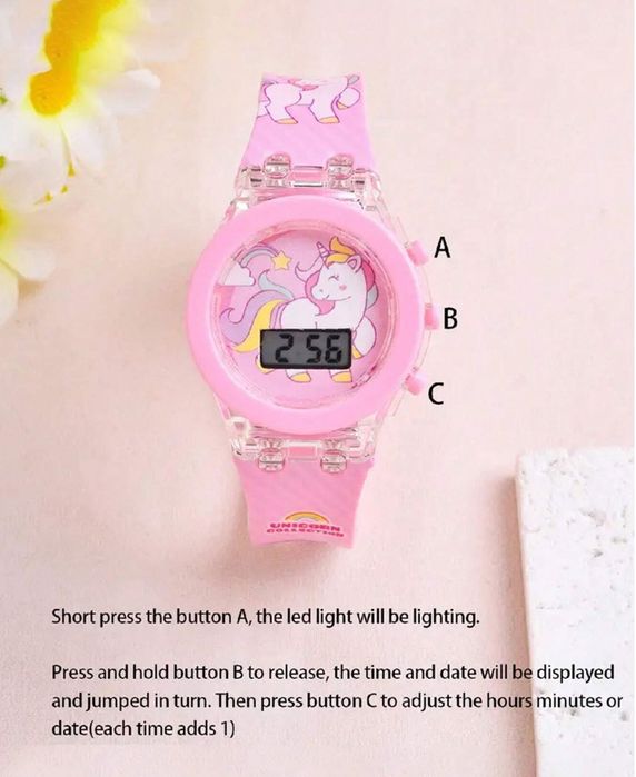 Relógio para menina "Unicórnio" NOVO