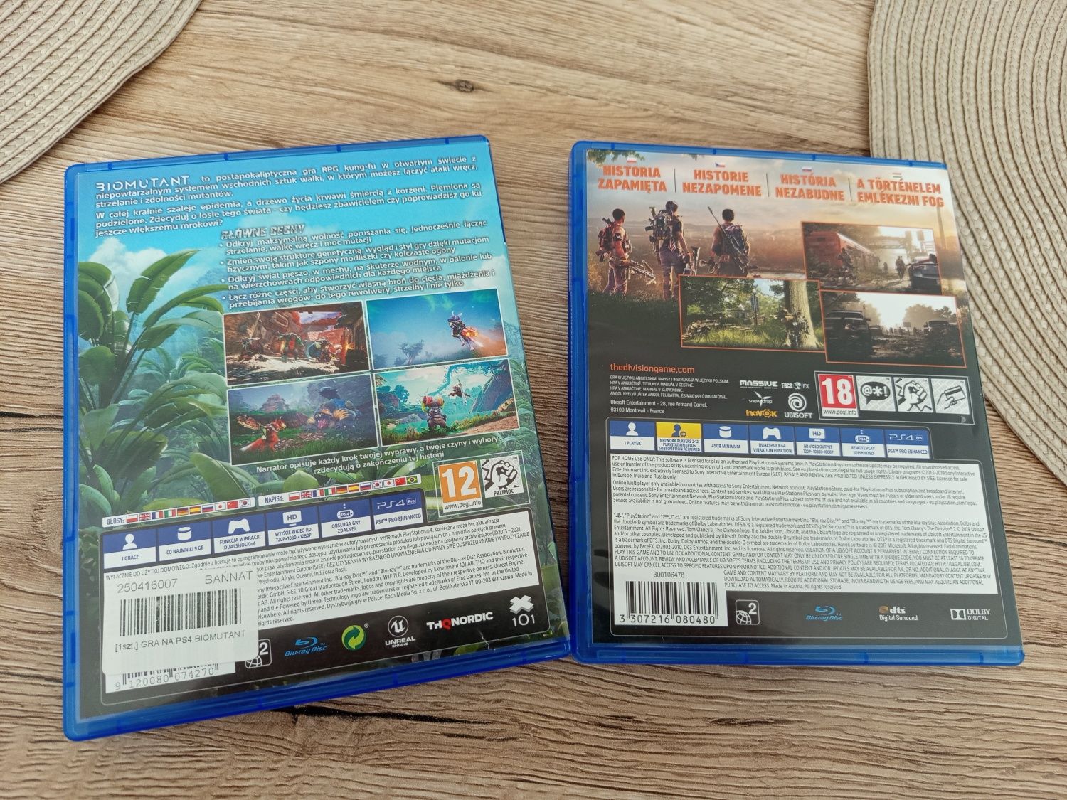 Gry ps4 stan perfekcyjny biomutant, the division 2