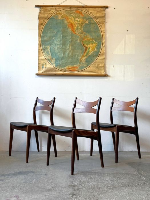 Krzesło tekowe, Dania lata 60/70, mid-c, vntg