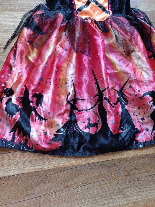 Czarownica wiedźma 98 104 przebranie na bal 3 4 halloween