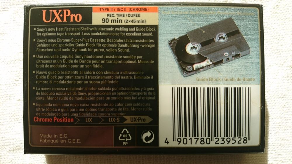 SONY UX-Pro 90 - kaseta magnetofonowa - folia