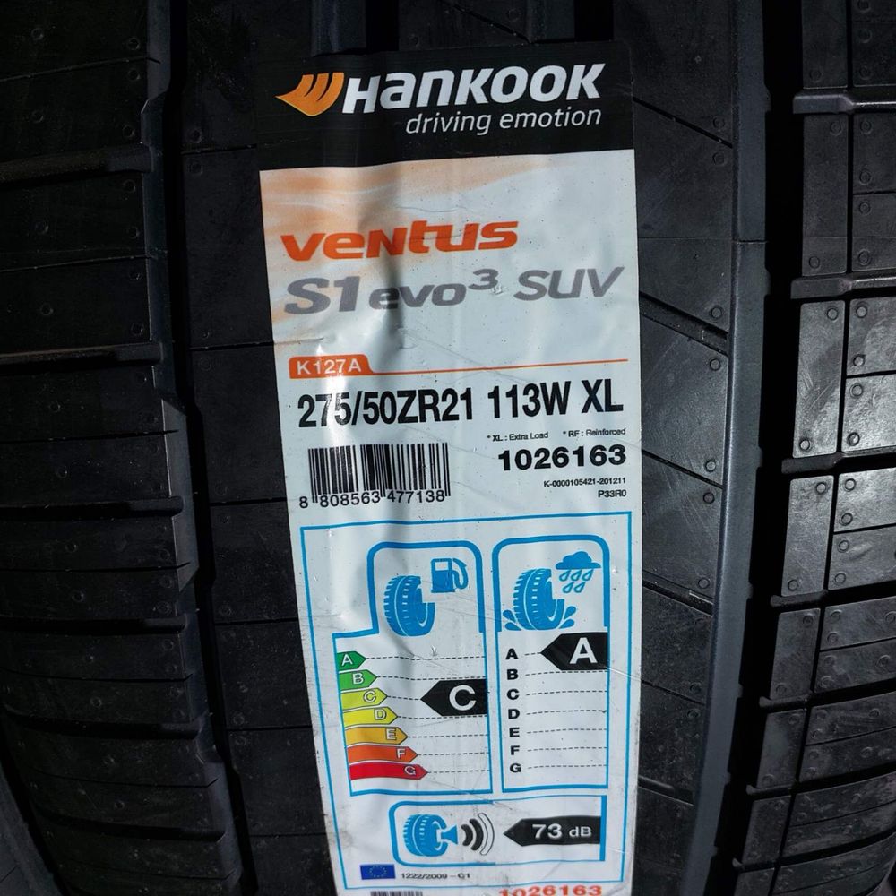 275/50/21 R21 Hankook Ventus S1 Evo 3 4шт нові