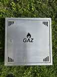 Skrzynka na gaz ze stali nierdzewnej szczotkowanej