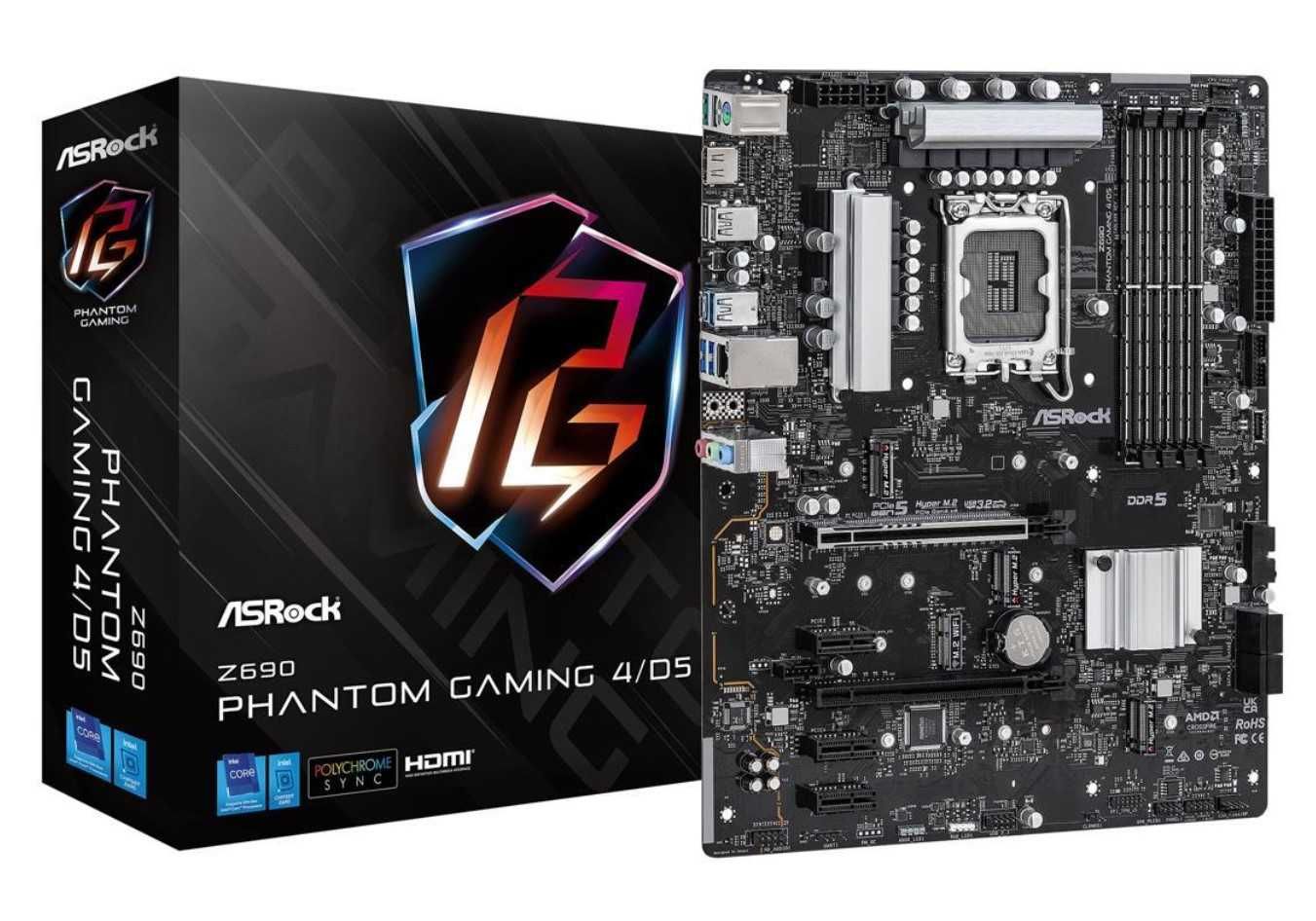 Материнська плата ASRock Z690 Phantom Gaming 4/D5 (14th,13th,12t) DDR5
