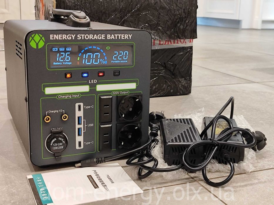 Портативная зарядная станция 600Вт Energy Storage 600W электростанция