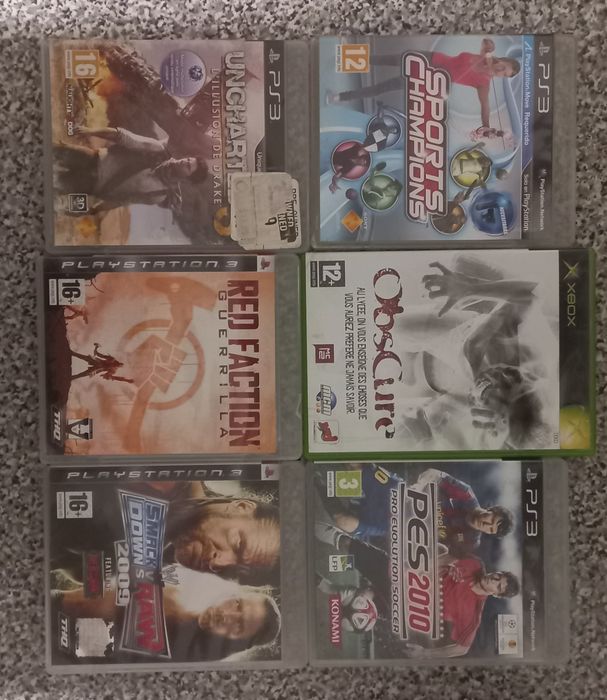 Conjunto de 6 jogos Playstation 3/Xbox classic