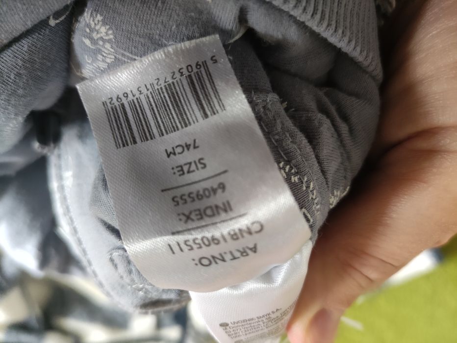 Bluza dwustronna miś 74 dla chłopca