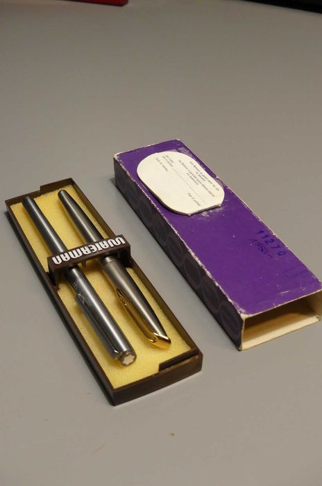 Waterman C/F 18K 750 pióro + Montblanc długopis PRL oryginał