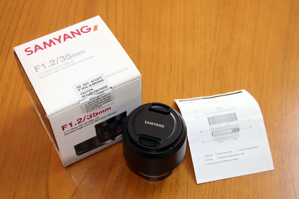 Objetiva SAMYANG F1.2 / 35mm para Canon EOS-M