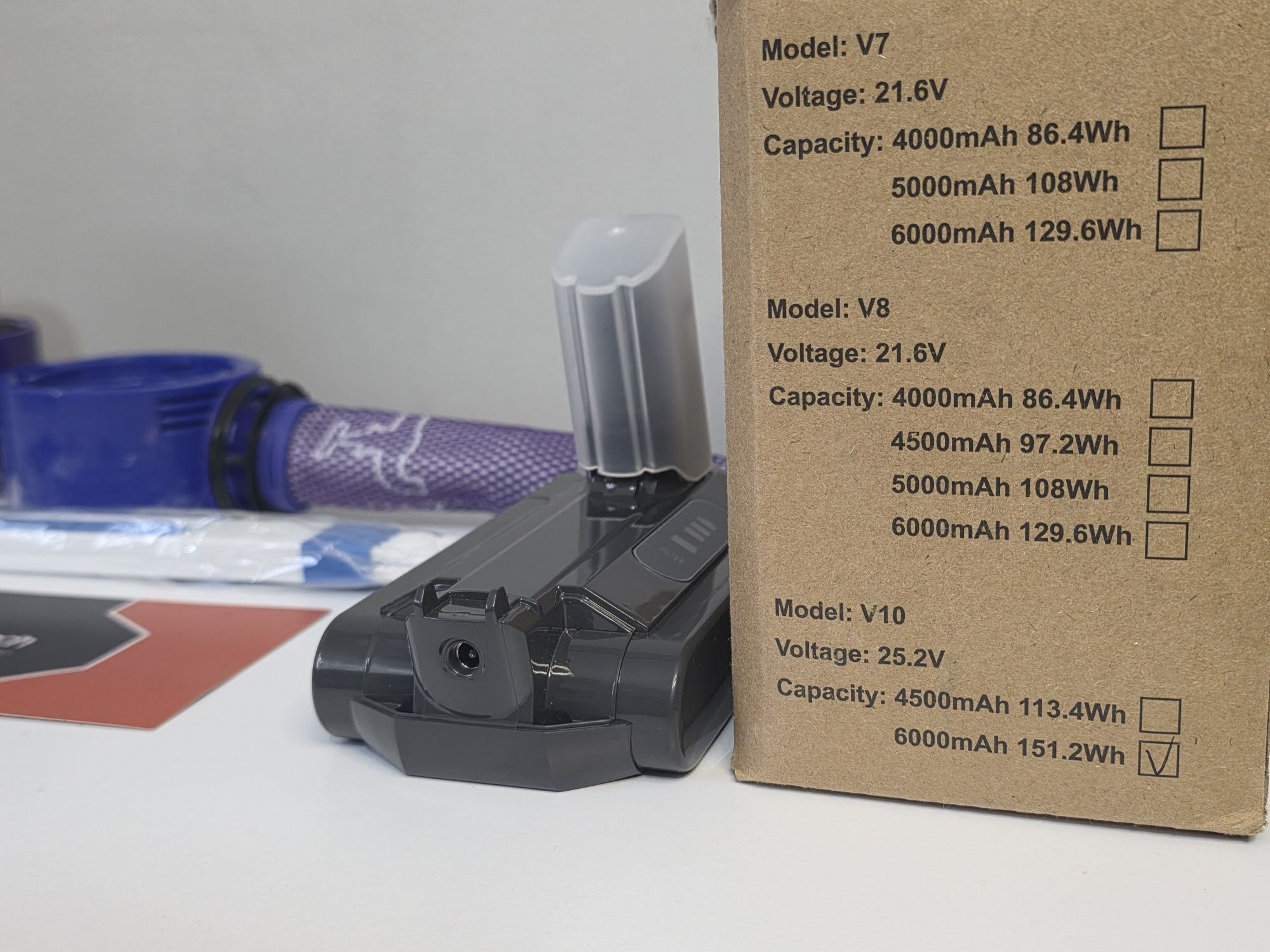 Батарея та фільтри до  Dyson V10  Li-ion Battery 6000 mAh акумулятор