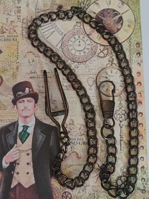 Corrente para relógio de bolso.