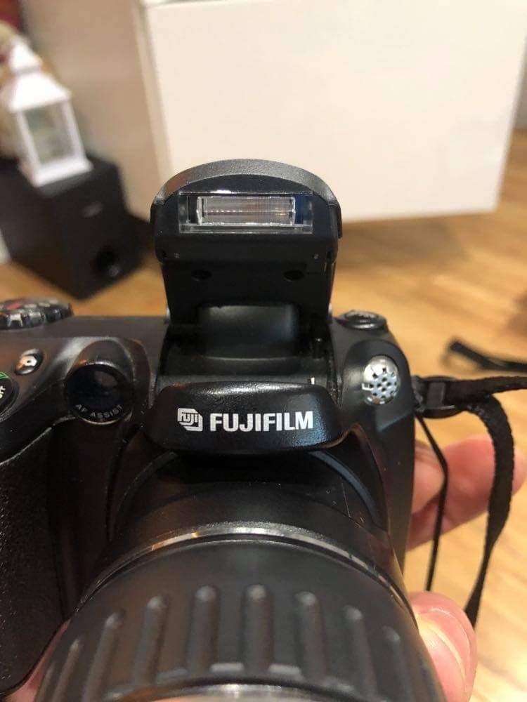 Aparat Fuji z akcesoriami