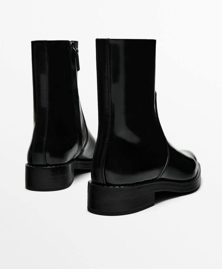 Чоботи Massimo Duttі, нові, натур. шкіра, чорні, на застібці