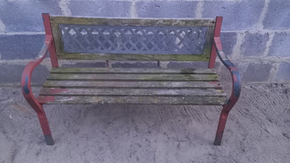 Ławka ogrodowa 3 osoby ławeczka 118cm