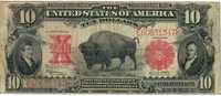 Banknot USA 10 $ dolarów "Bizon" Rzadki