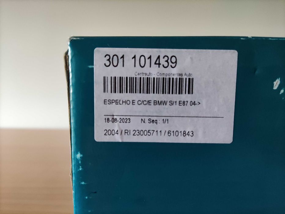 Espelhos BMW série 1/3 (E81, E87, E90, E92 etc)