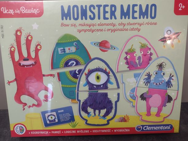 Gra Monster Memo- ucze się bawiąc