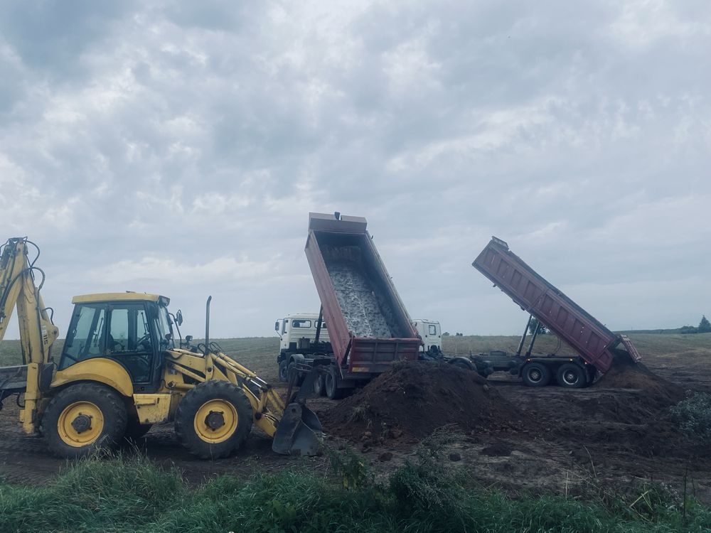 Kamień plukany 2-8, 8-16, 16-32, piasek, żwir, tłuczeń. Transport