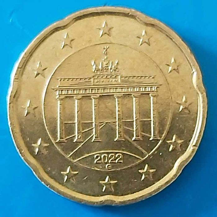 20 Cêntimos de 2022 Letra G,  Alemanha
