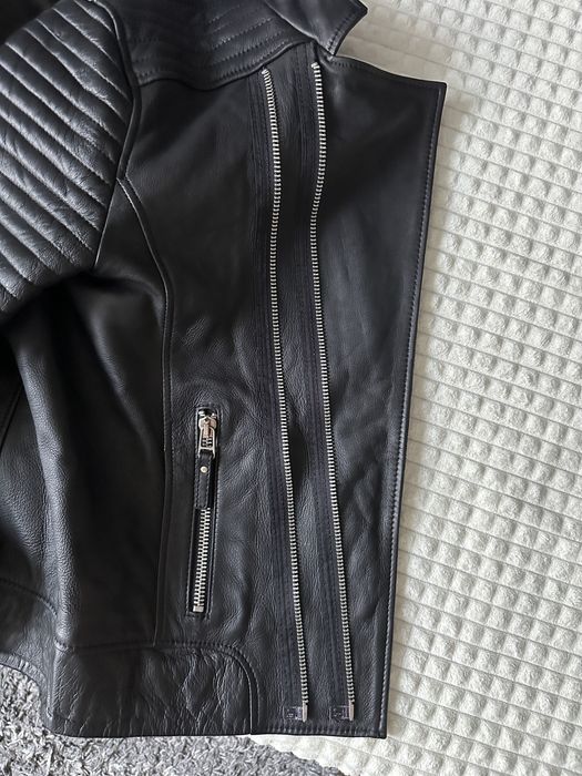 Вінтажна шкіряна куртка(жіноча) Байкерска