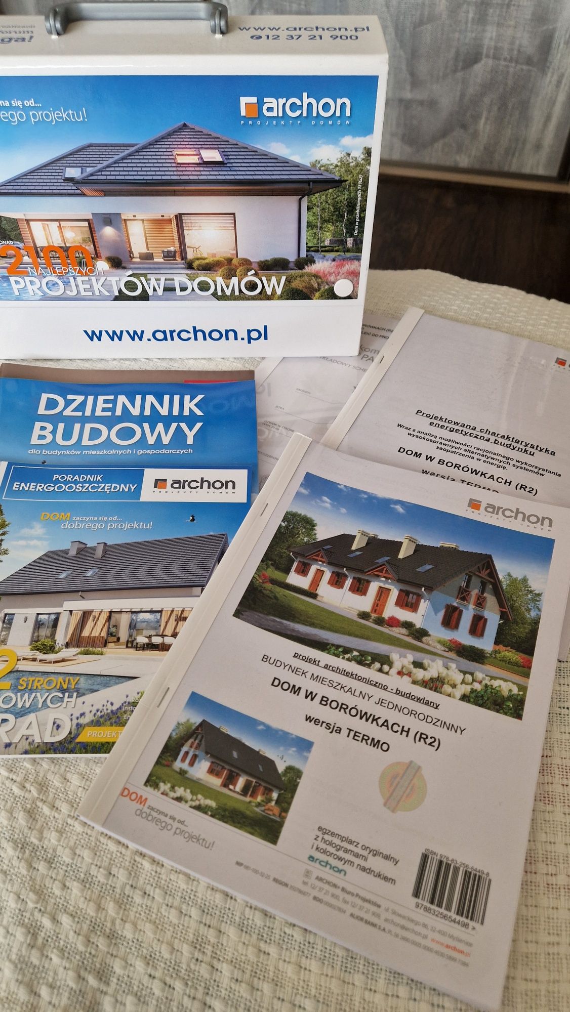 Projekt Budowlany Bliźniak Nowy ARCHON  Dom w Borówkach (R2)