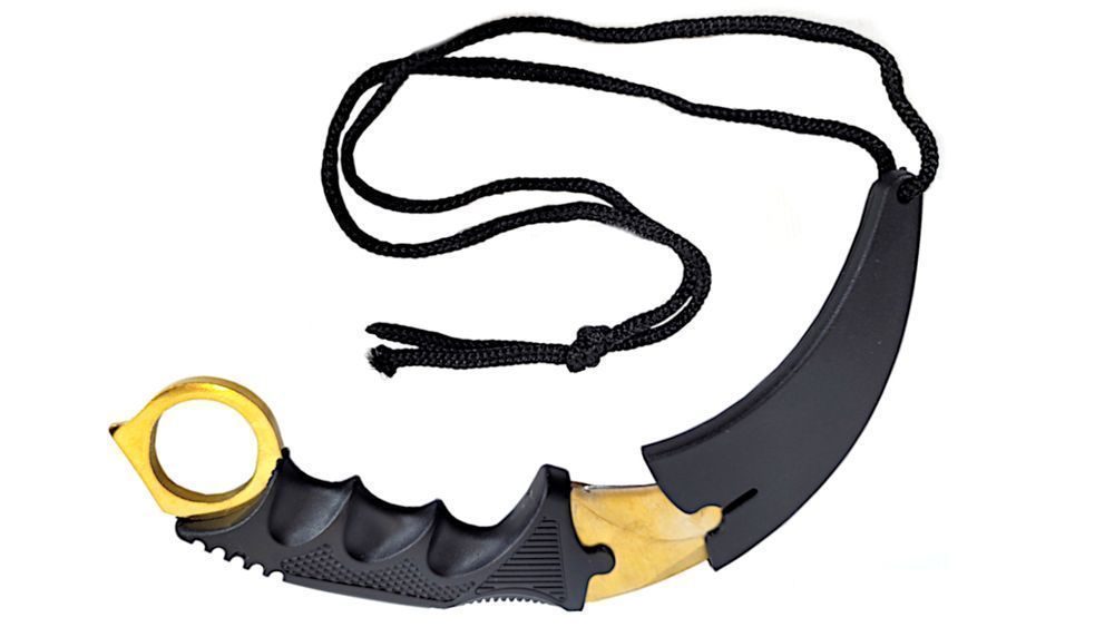 Nóż Karambit Złoty Cs:go Counter Strike Kolekcjonerski