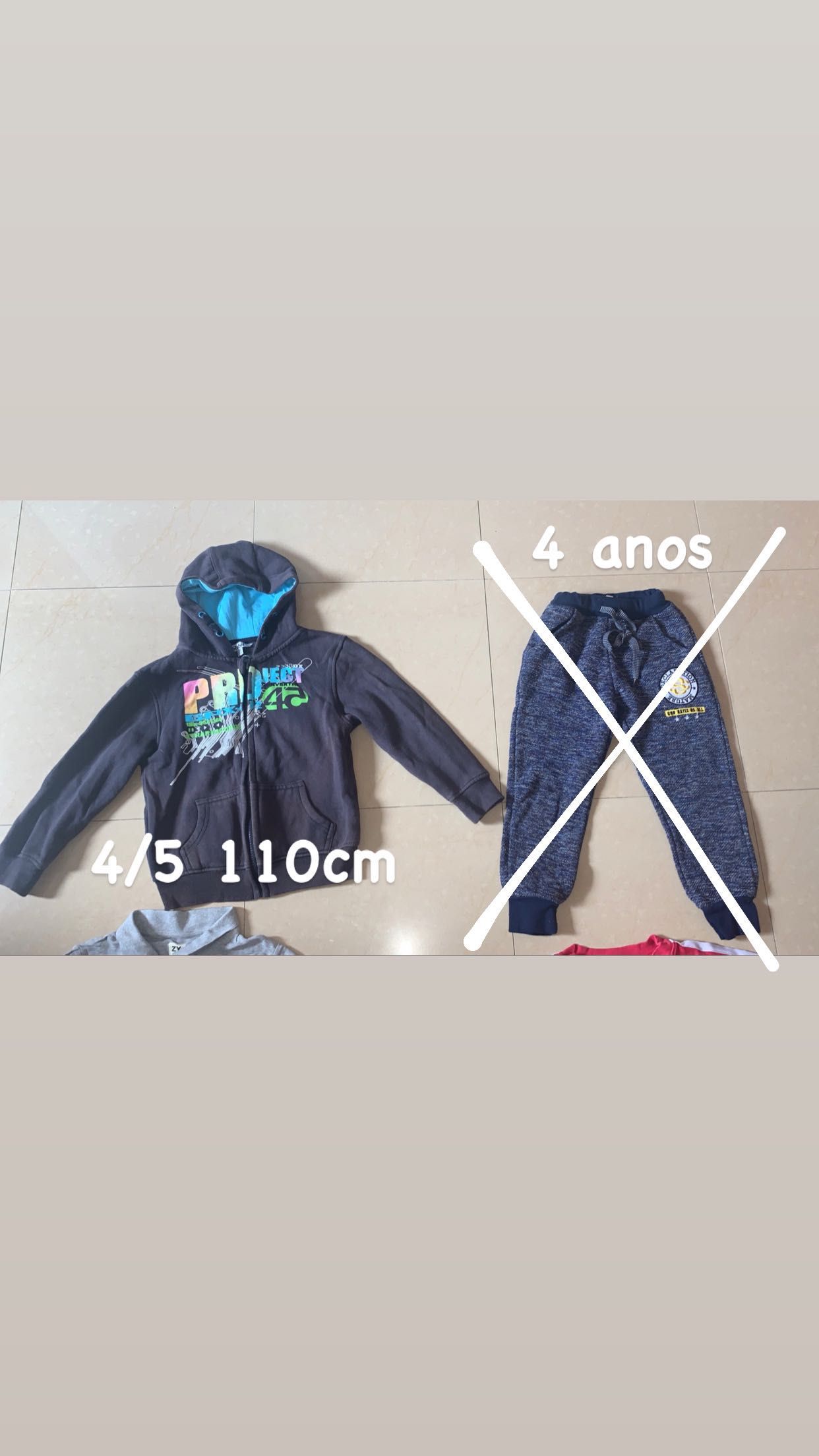 Roupa menino 4/5 anos