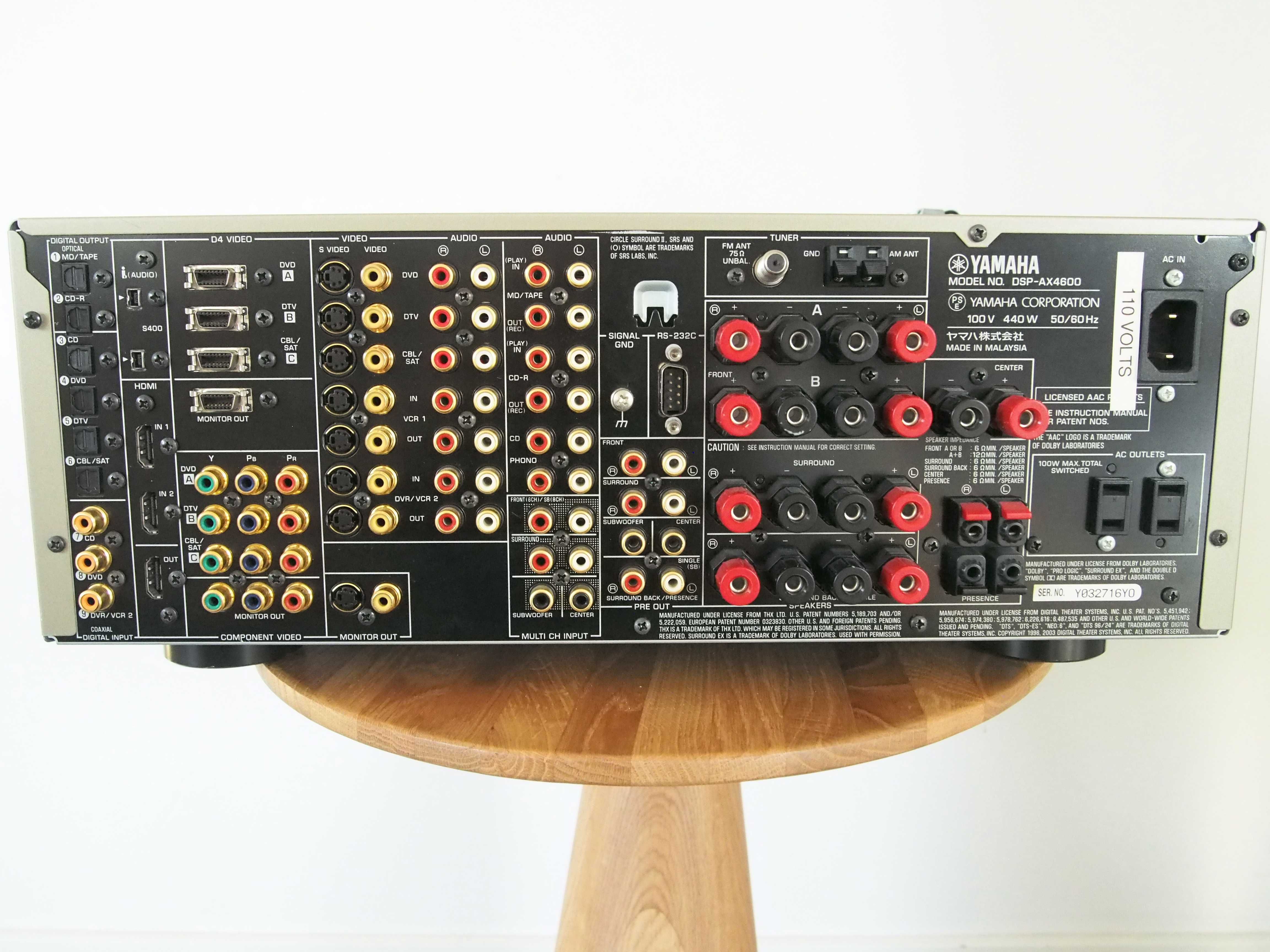 Amplituner Yamaha DSP-AX4600 (model japoński)