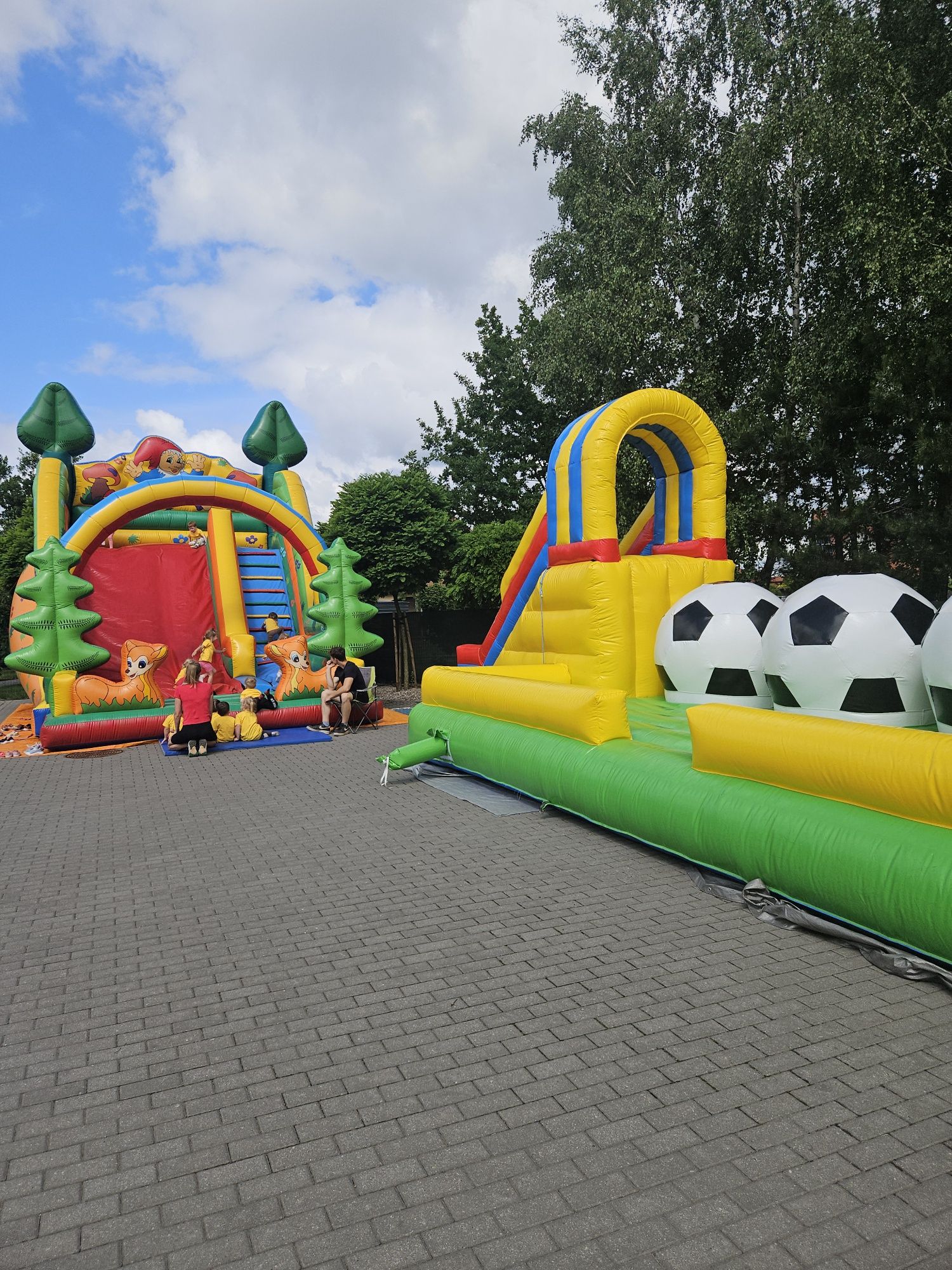 Dmuchańce zamki zjeżdżalnie eurobungee popcorn wata  basen piana party