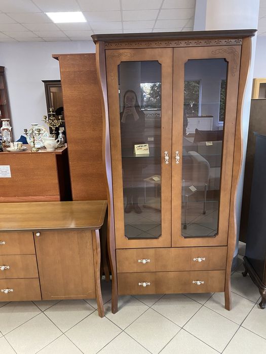 Zestaw szafa Venecja witryna duza komoda nowe meble wyprzedaż