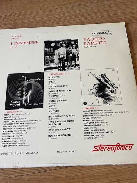 vinil Fausto Papetti - I Remember N°3