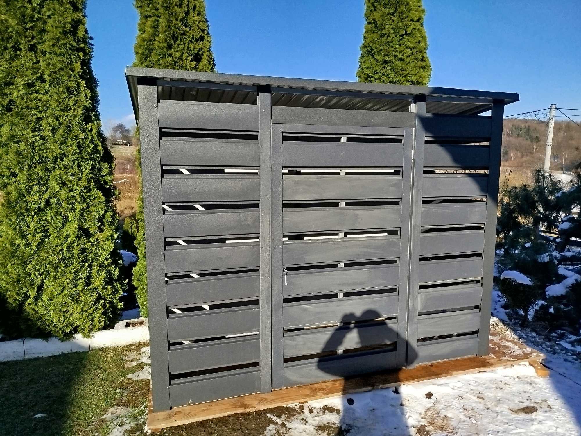 Wiata smietnikowa 2.5x1
