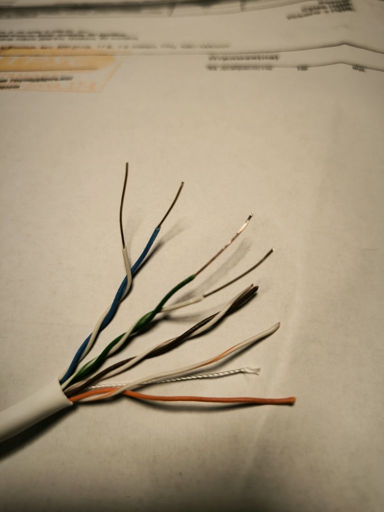 Evrosat Utp cat 5e 4x2x0,51 24awg інтернет мережевий кабель.